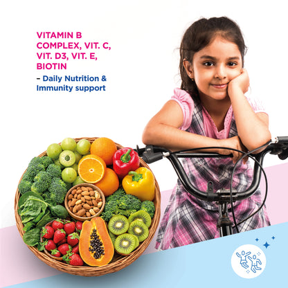 Little Visionaries | Eye + Brain + Daily Nutrition for (2-15 Years) Kids | Lutein, DHA, Zeaxanthin, Astaxanthin and Multivitamins